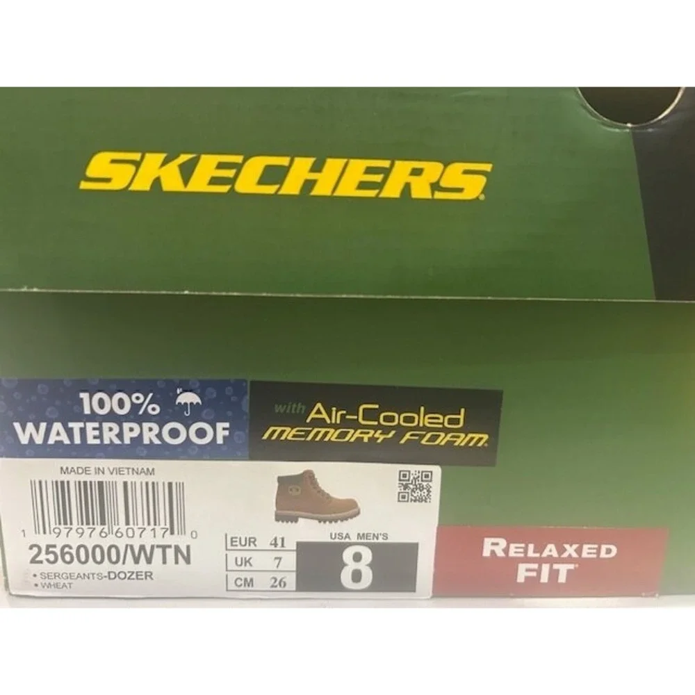 Skechers Men's John Deere Sergeants Dozer Industrial Boots 256000/Wheat - Size 8